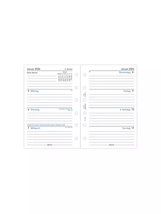 FILOFAX | Recharge d'agenda Pocket Semaine 2026 Allemand | 